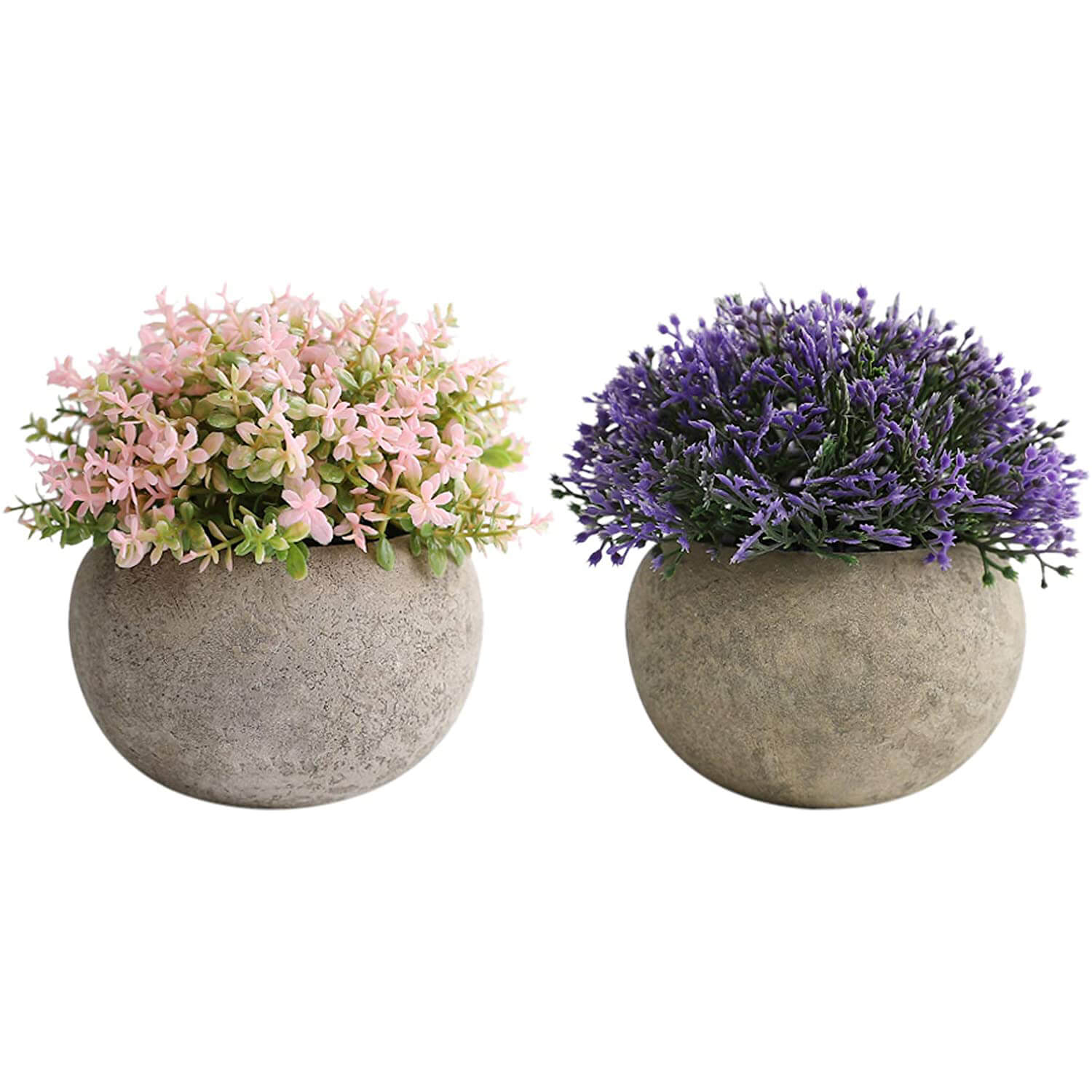 2 Pcs Artificial Plant Potted Plant in Pots