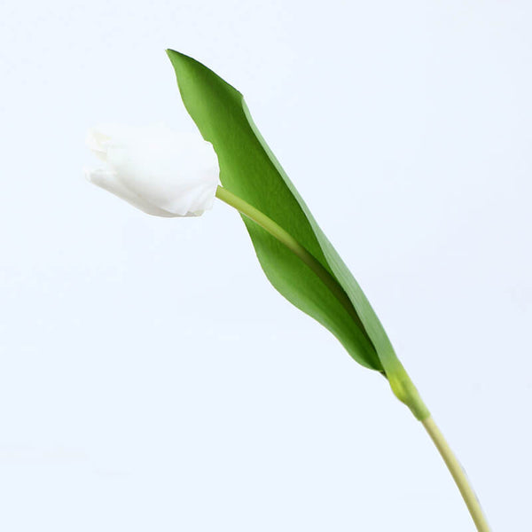 MEALULAND 10pcs High-end Artificial Tulip, White