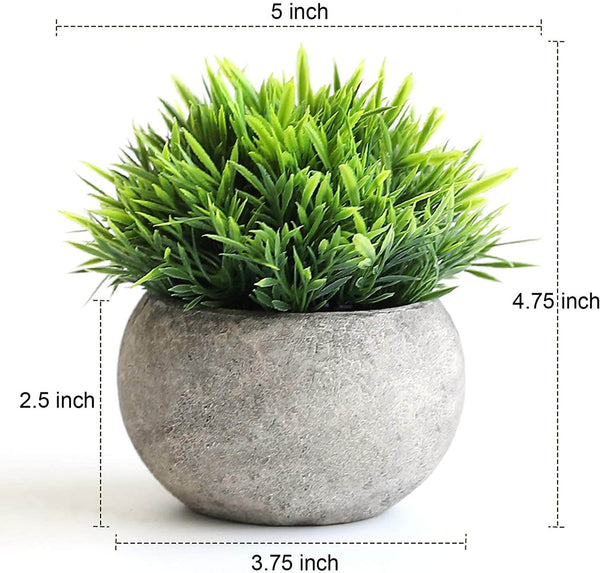 2 Pcs Artificial Plant Potted Plant in Pots