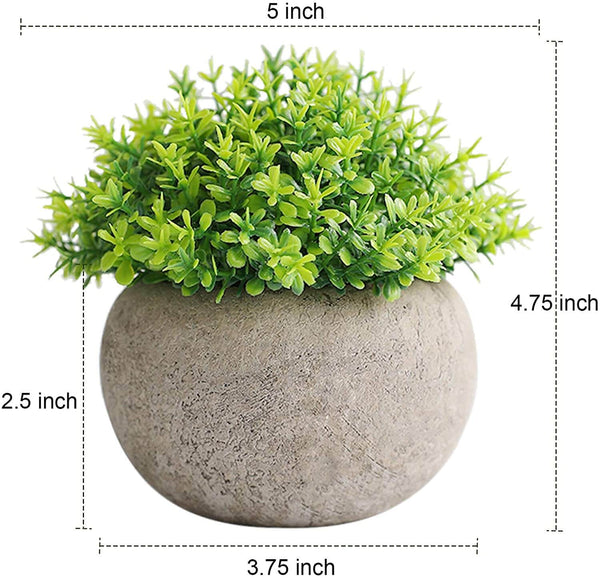 2 Pcs Artificial Plant Potted Plant in Pots