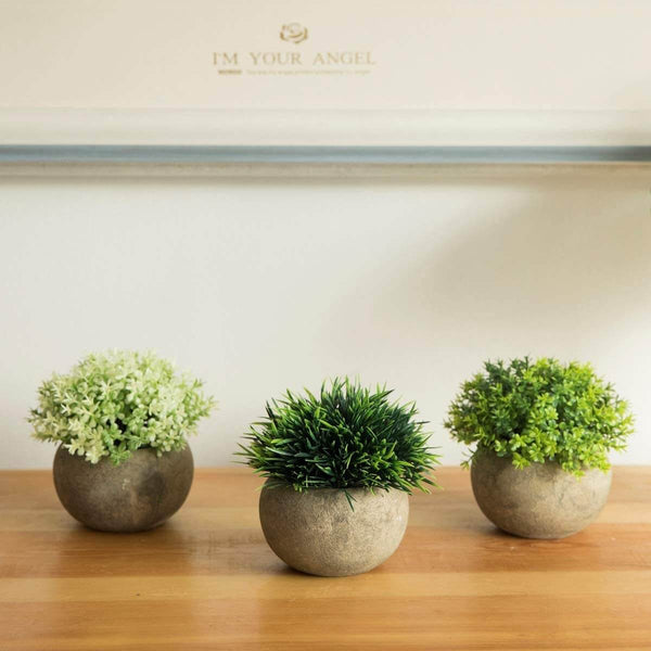 2 Pcs Artificial Plant Potted Plant in Pots