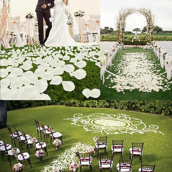 MEALULAND 3000 Pcs Artificial Rose Flower Petals (white)