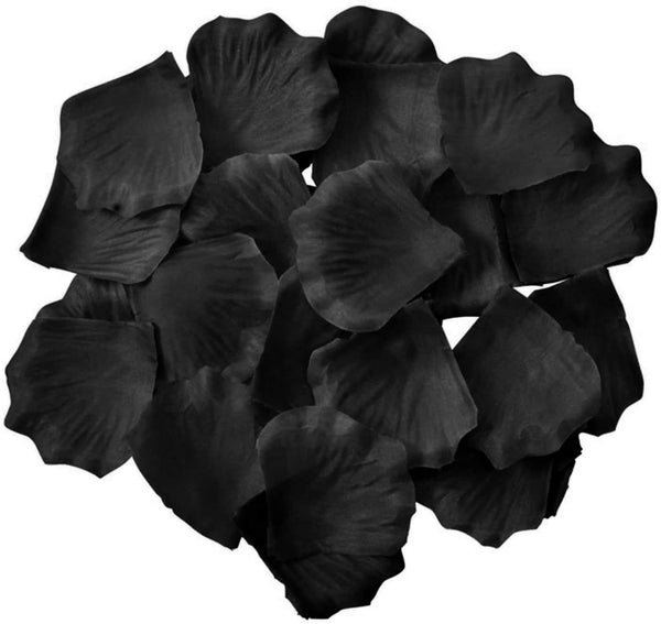 MEALULAND 3000 Pcs Artificial Rose Flower Petals (black)