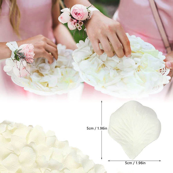 MEALULAND 3000 Pcs Artificial Rose Flower Petals (white)