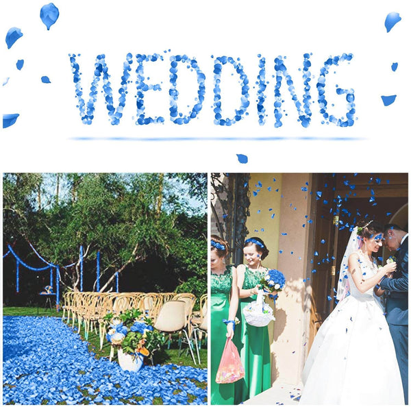 MEALULAND 3000 Pcs Artificial Rose Flower Petals (blue)