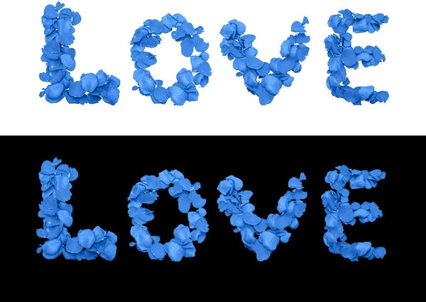 MEALULAND 3000 Pcs Artificial Rose Flower Petals (blue)